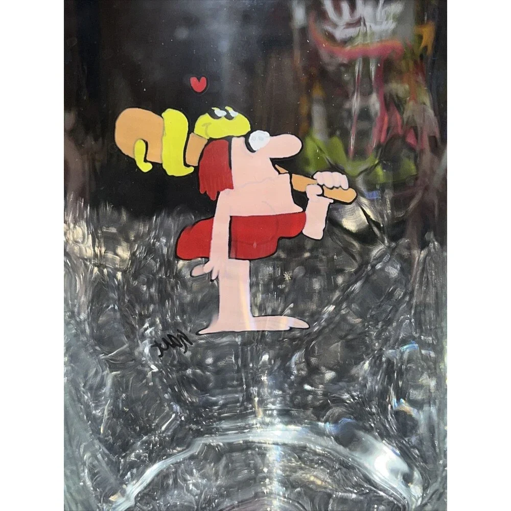 1981 Arby's B.C. Ice Age Collector's Series 2 Glasses New VINTAGE